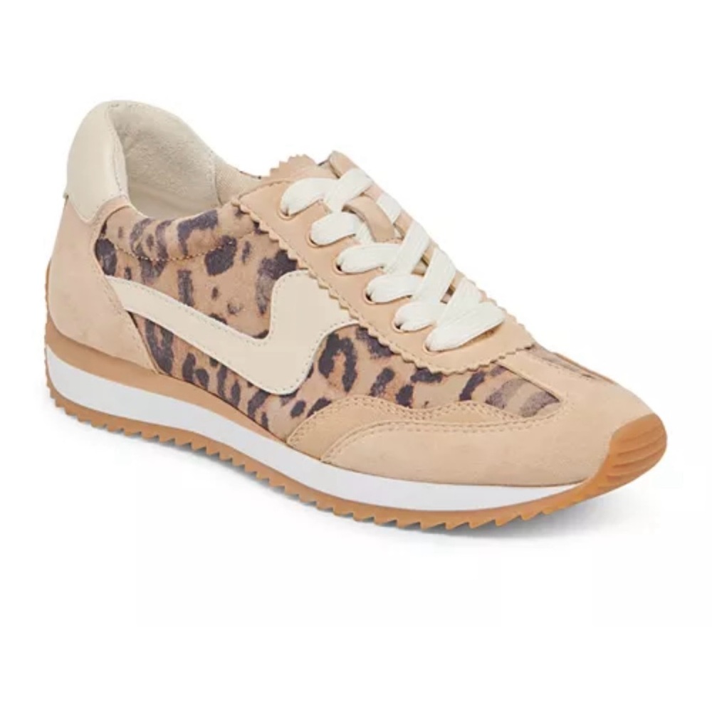 Leopard Print Sneakers with Beige Accents - Dolce Vita